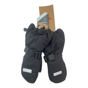 Reima Tec Ote Black Mittens Waterproof Insulated Kids Size 24 Months MSRP$50 NWT
